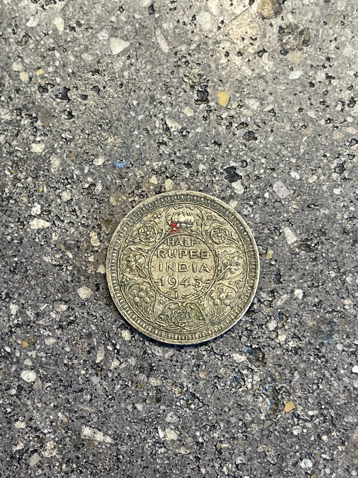 India Half Rupee Silver Ring