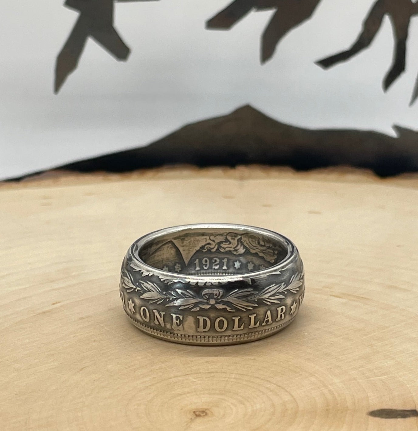 Morgan Dollar Silver Coin Ring