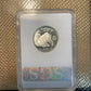 U.S. Silver State Quarter Coin Ring featuring Alaska in a plastic verification case.