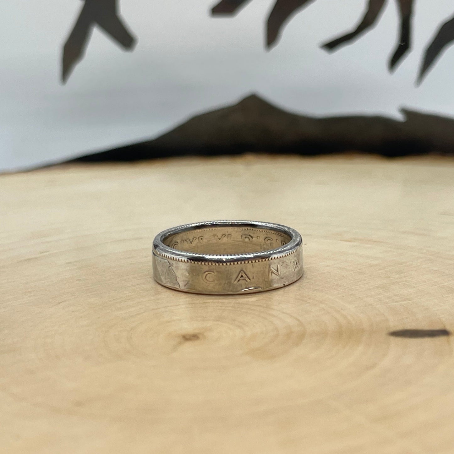 Canada 25 Cents Silver Ring