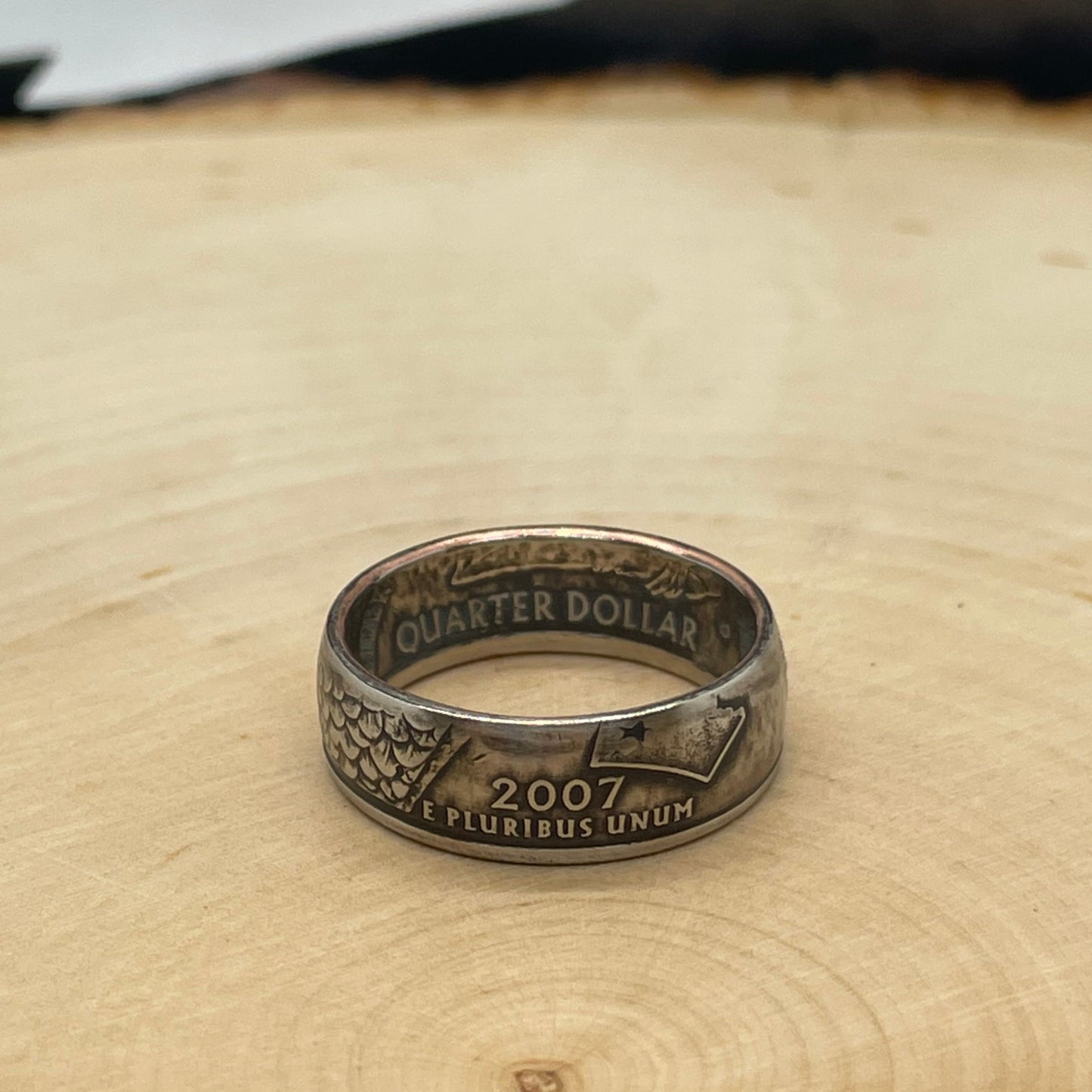 U.S. State Quarter Coin Ring