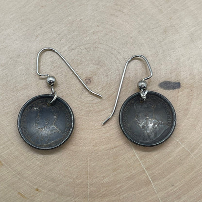 Canada 10 Cents Silver Coin Earrings - Mountainstruck Coin Jewelry