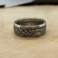 Mexico 50 Centavos Silver Coin Ring (Rare) on a light wood round. - Mountainstruck Coin Jewelry