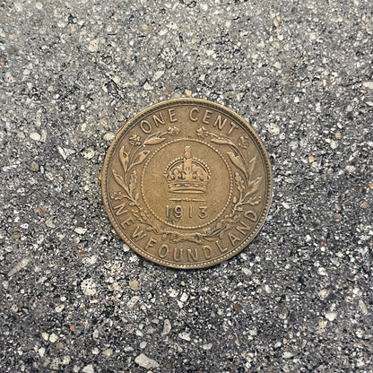 Newfoundland 1 Cent Coin back - Mountainstruck Coin Jewelry