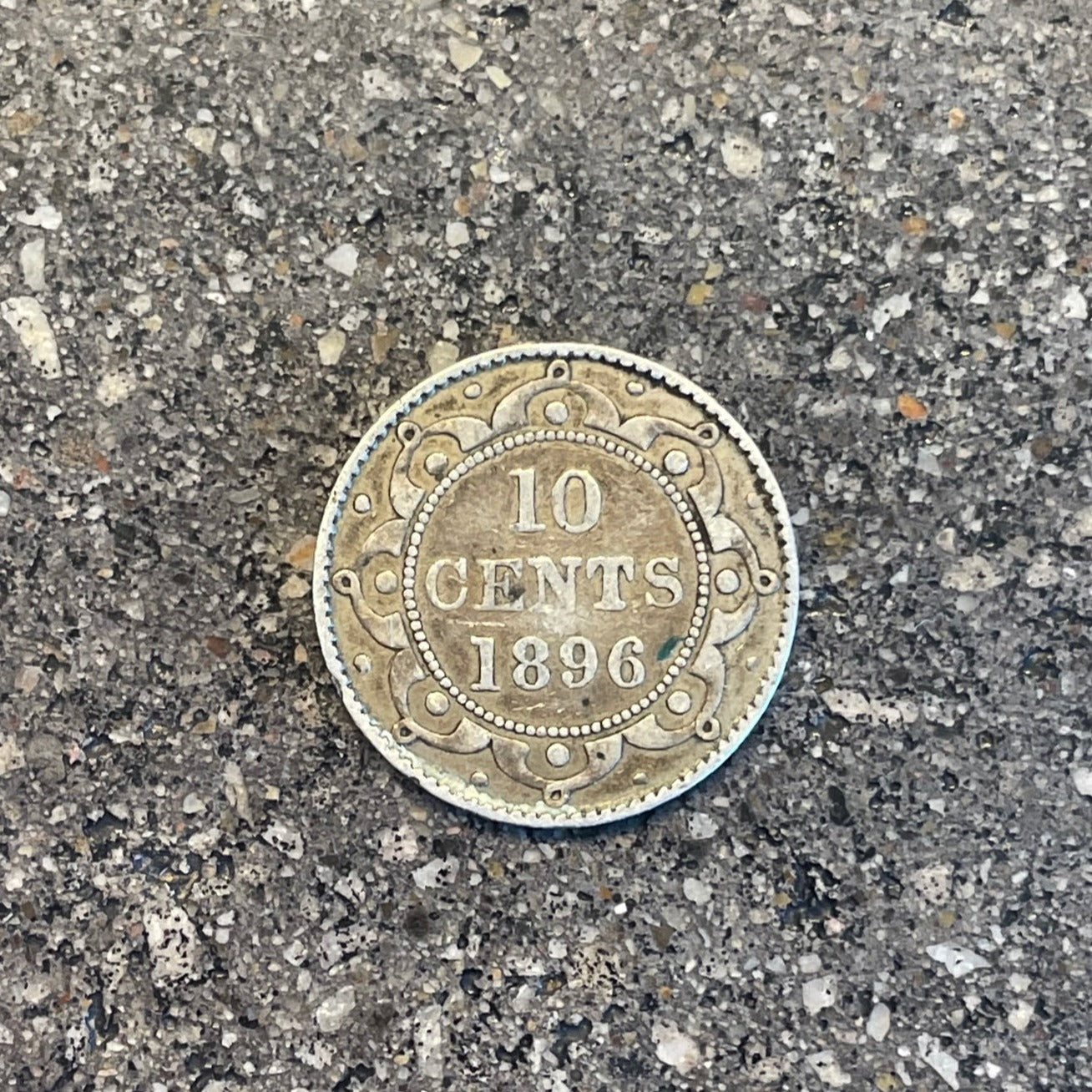 Newfoundland 10 Cents Silver Coin back - Mountainstruck Coin Jewelry