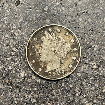 U.S. "V" Nickel coin front side  - Mountainstruck Coin Jewelry 