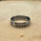 Washington Silver Quarter Coin Ring (front) on a light wood round. - Mountainstruck Coin Jewelry