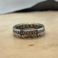 Washington Silver Quarter Coin Ring (reverse) on a light wood round. - Mountainstruck Coin Jewelry