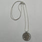 U.S. Buffalo Nickel (Front) Coin Necklace with a snake chain on a white background.