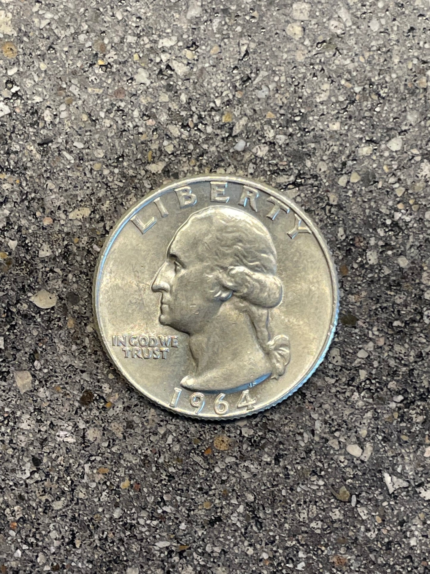 Washington Silver Quarter Ring (front)